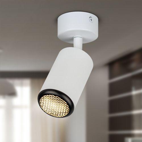 Светильник OL55 MR16 GU10 IP20 WH/BK настен./потолочн. спот бел./черн. Эра Б0061888