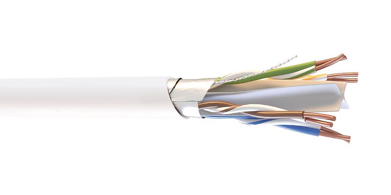 Кабель СегментЛАН F/UTP кат.6 PVCLSнг(А)-LSLTx 4х2х0.57 (м) СегментЭнерго КА-00006383