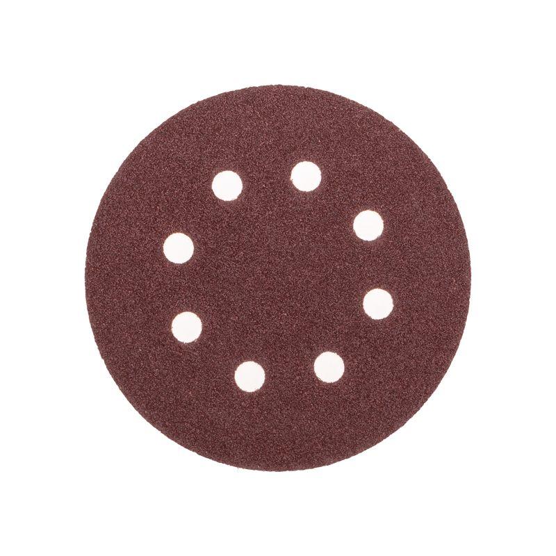 Диск абразивный на ворсовой основе на липучке перфорир. P60 125мм (уп.10шт) Kranz KR-91-1165