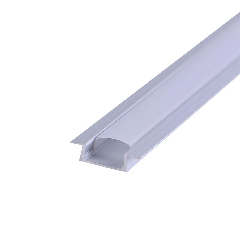 Комплект врезного алюм. профиля с рассеив. 22х6мм 1м Rexant 146-405-1