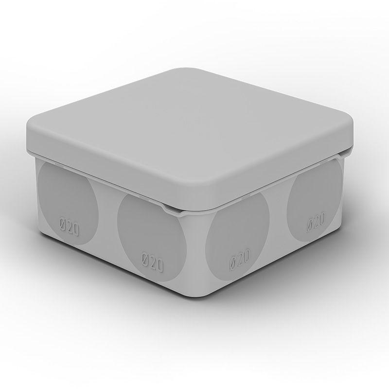 Коробка распаячная для прямого монтажа ОП HF 80х80х40 IP67 (мембранные вводы) Rexant 28-3078