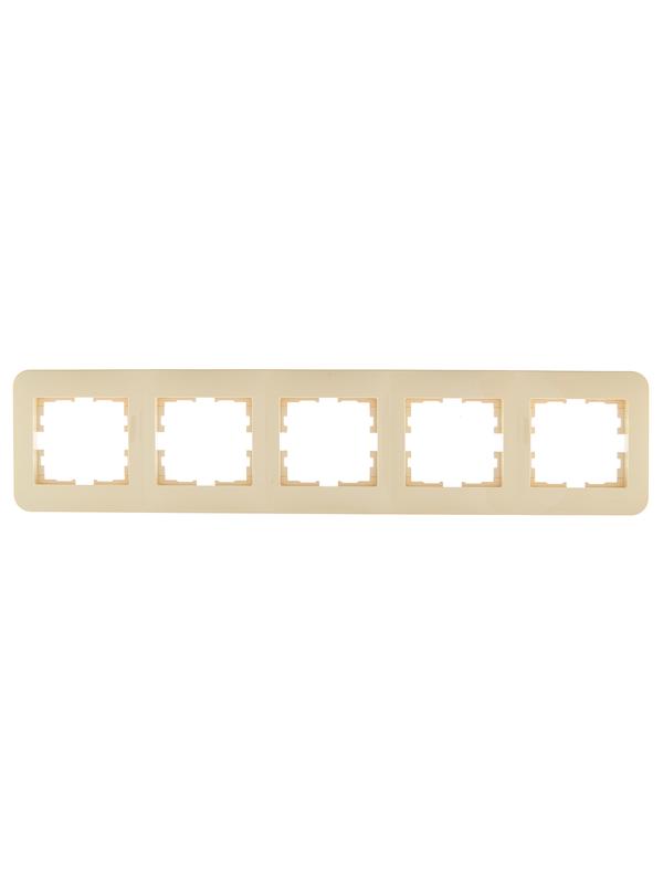 Рамка 5-м ASTI горизонт. крем. LEZARD 7081-0300-150