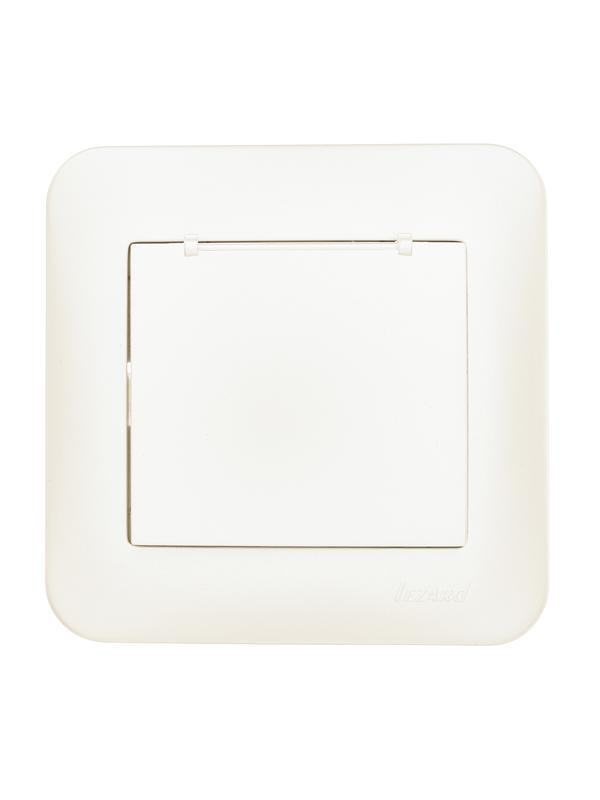 Розетка 1-м СП ASTI 16А IP20 с заземл. с крышкой термопласт в сборе жемчуж./бел. перламутр. LEZARD 7081-3030-123В