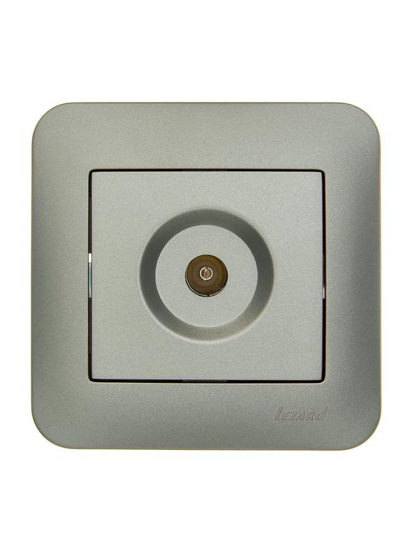 Розетка телевизионная оконечная TV СП ASTI IP20 в сборе платина. LEZARD 7081-3535-130