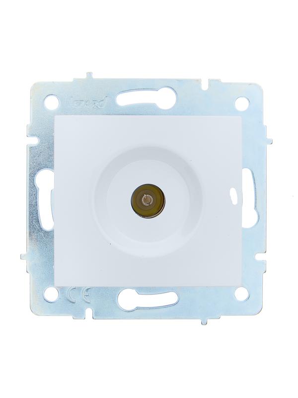 Розетка телевизионная оконечная TV СП ASTI IP20 механизм бел. LEZARD 7081-0288-130