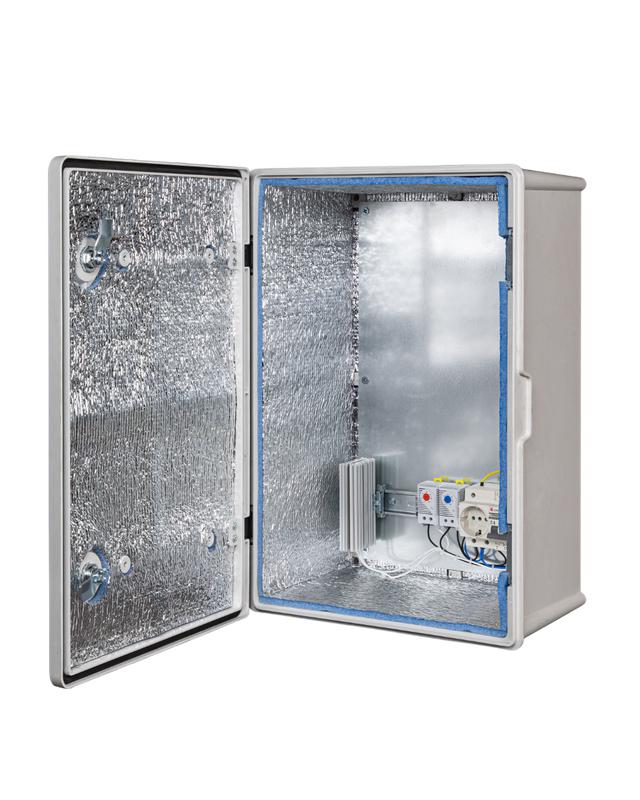 Шкаф монтажный композитный 360х560х250 Пластик-3УТП+ Mastermann 00-01021466