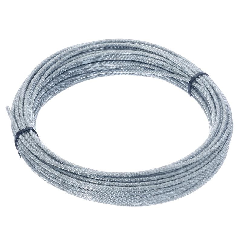 Трос стальной в оплетке ПВХ М3/4мм (уп.5м) подвес СТРОЙМЕТИЗ 4152062