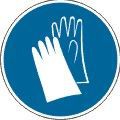 Знак M06 "Работать в защитных перчатках" (200х200) пленка самоклеящаяся PROxima EKF an-m-06