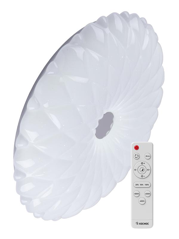 Светильник светодиодный PREMIUM ASTRA 55Вт 230В 3000-6500К 4400лм IP40 385х90мм настенно-потолочный управляемый с пультом ДУ КОСМОС KSAstr55W