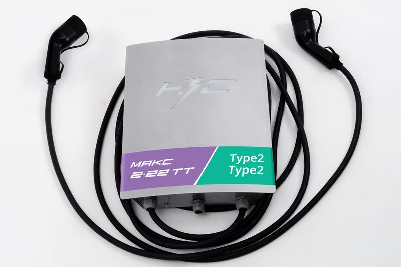 Станция зарядная для электромобилей Макс 2х22 TT НЗС М2х22TT