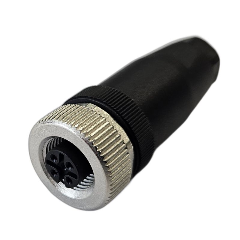 Разъем гнездовой М12 5A винт прямой резьба PG7 кабельная часть СЦМ120013-05A пластик. СТЭЗ 185200108