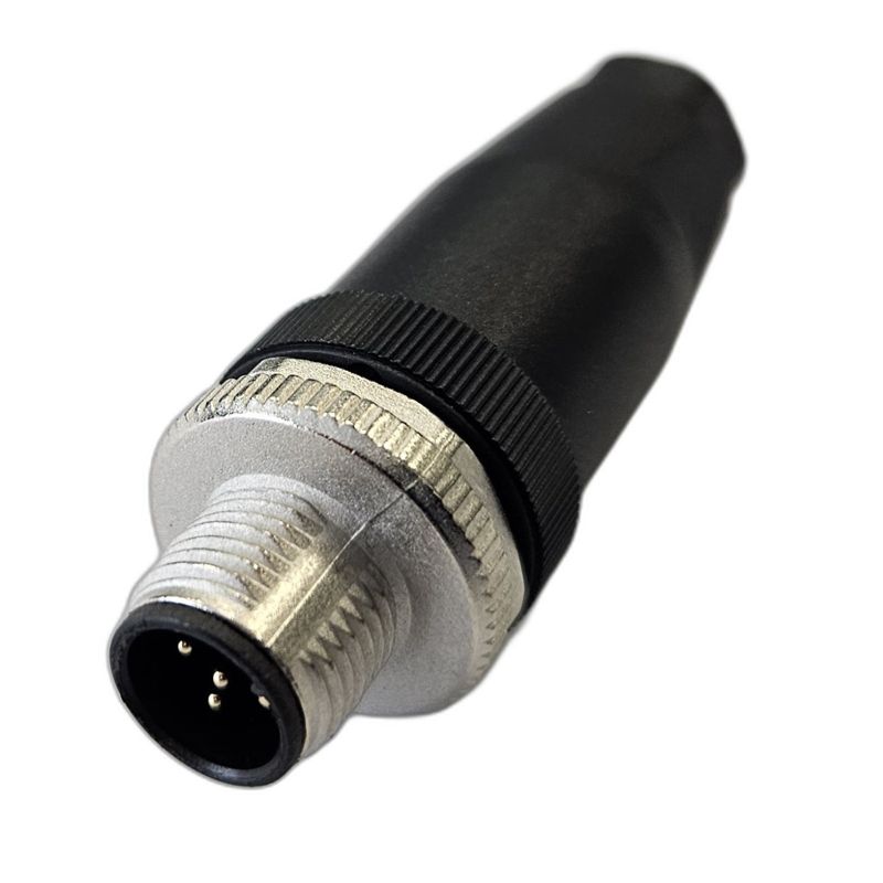 Разъем штыревой М12 5A винт прямой резьба PG7 кабельная часть СЦМ120015-05A пластик. СТЭЗ 185200120