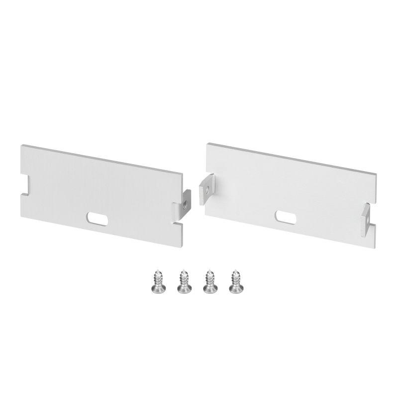 Заглушка FLOOR60 с отверстием алюм. (комплект) Arlight 046418