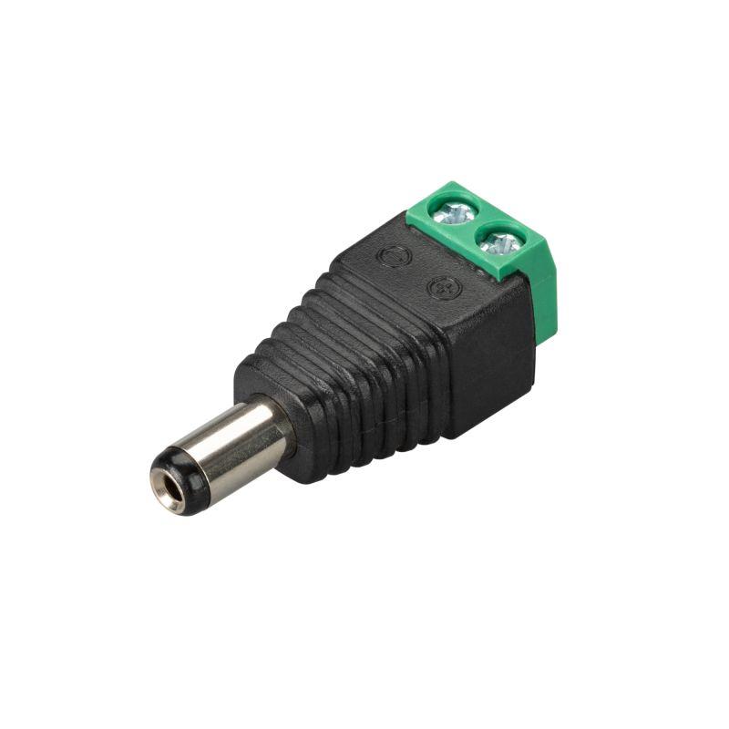 Коннектор Terminal-MONO-2pin-M (Jack 5.5) пластик (уп.10шт) Arlight 019218(1)