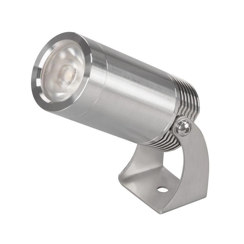 Светильник светодиодный KT-WATER-R44-8W Warm3000 (SL 24 deg 12V) IP68 металл Arlight 047733