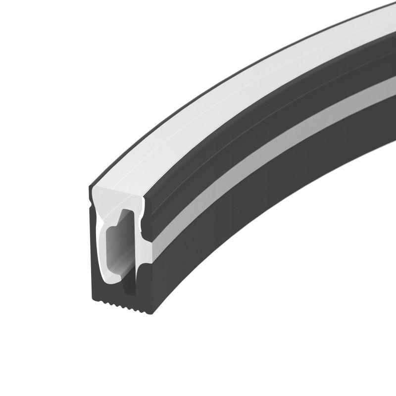 Профиль силиконовый WPH-FLEX-0612-SIDE-S8-5m BLACK силикон (уп.5м) Arlight 045782