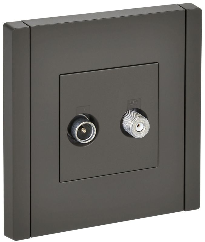 Розетка 2-м TV+SAT FORTE&PIANO FP338 сер. IEK FP-AF20-O-K03