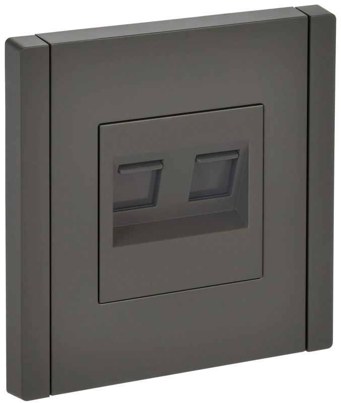 Розетка компьютерная 2-м RJ45 кат.6 FORTE&PIANO FP334 сер. IEK FP-K20-2-K03