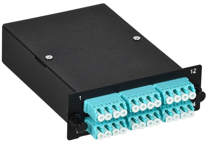 Кассета для кросса ST OM3 MPOf 6хLC-quad (24 ОВ) ITK FCPS-5003-MPOF-024LCQ