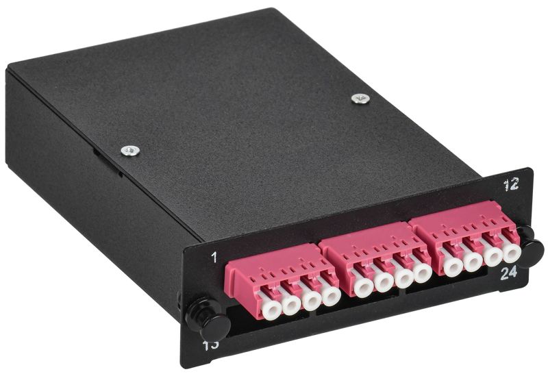 Кассета для кросса ST OM4 MTPf 3хLC-quad (12 ОВ) ITK FCPS-5004-MTPF-012LCQ