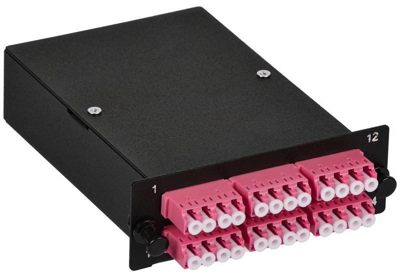 Кассета для кросса ST OM4 MTPf 6хLC-quad (24 ОВ) ITK FCPS-5004-MTPF-024LCQ