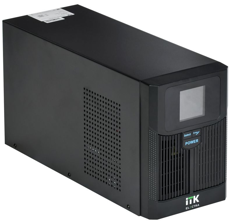 Источник бесперебойного питания ELECTRA LT 1кВА/0.8кВт с АКБ 2х7А.ч USB Schuko ITK ELT-1000VA-1-002-S