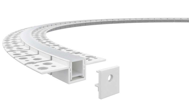 Профиль алюминиевый гибкий для встр. в ГКЛ 2000х15х10мм (55х15мм 2 вылета 20мм макс. шир. ленты 12мм) VARTON V4-R0-70.0001.KIT-1510DG
