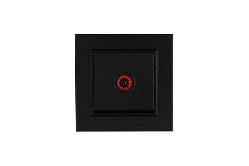 Розетка телевизионная Karea черна. Makel 56054007