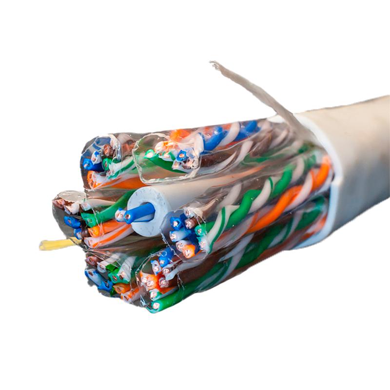 Кабель витая пара UTP кат.5E 25х2хAWG24 solid Cu PVC In Standard (м) SUPRLAN 01-0607-3