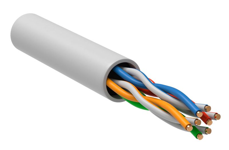 Кабель витая пара U/UTP 5Е 4х2х0.52 LSLTx бел. (м) РФ/Т ITK LC1-C5E04-128-T-P-R