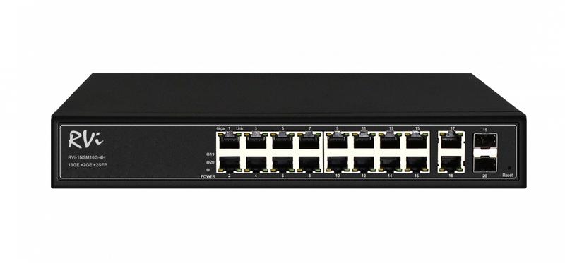 Коммутатор сетевой Rvi RVi-1NSM16G-4H