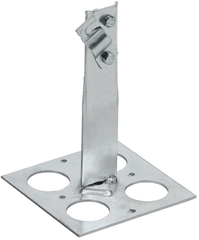 Держатель проводника круглого 6-10мм винт. плоск. кровля H=90мм оцинк. сталь IEK ZDP85-11-6-16-90