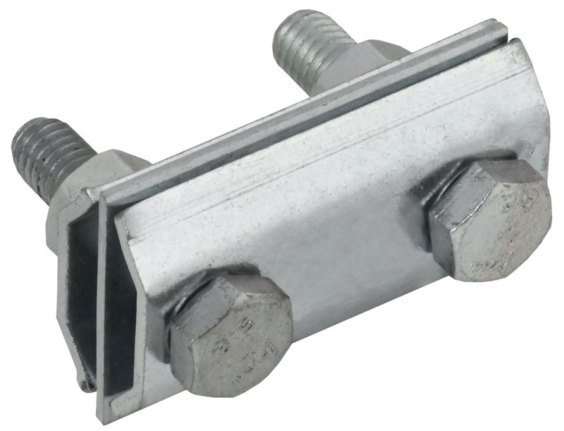 Зажим соединительный двойн. сквоз. пруток-пруток 8мм оцинк. сталь IEK ZCC84-11-1-08