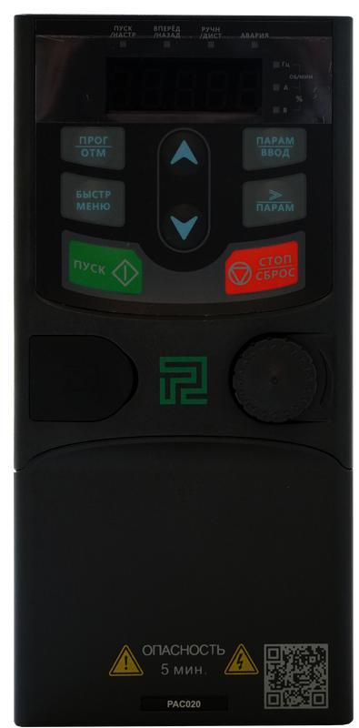 Преобразователь частоты тип PAC020 2.2кВт 400В IP20 PitON PAC020X005A5X3