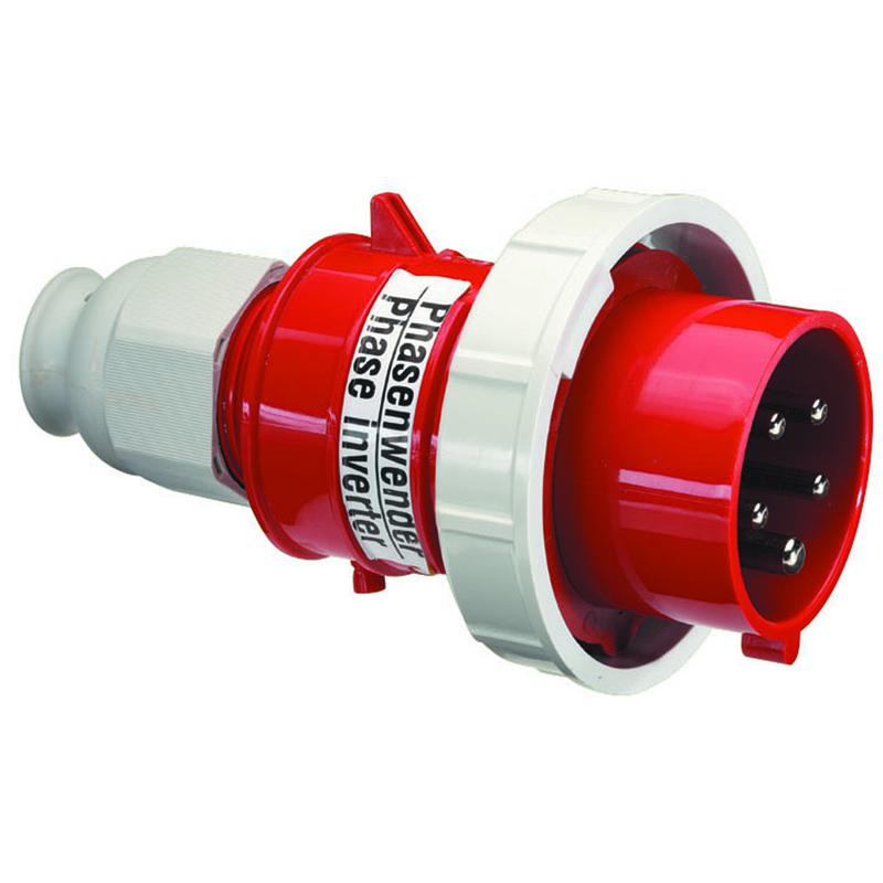 Вилка кабельная фазоинвертор 32А 5п(3P+N+РE) 6ч 400В IP67 Bals 2252