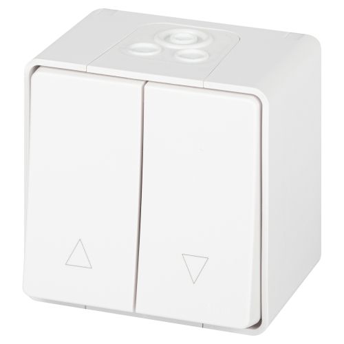 Переключатель Эксперт 11-1508-01 для жалюзи кнопочный IP55 10АХ-250В ОУ бел. Эра Б0063251