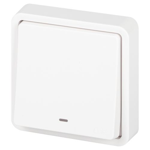 Переключатель Эксперт 11-1527-01 с подсветкой IP55 10АХ-250В СУ бел. Эра Б0063253