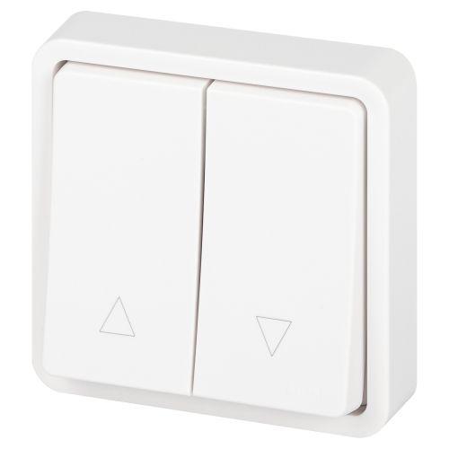 Переключатель Эксперт 11-1528-01 для жалюзи кнопочный IP55 10АХ-250В СУ бел. Эра Б0063249