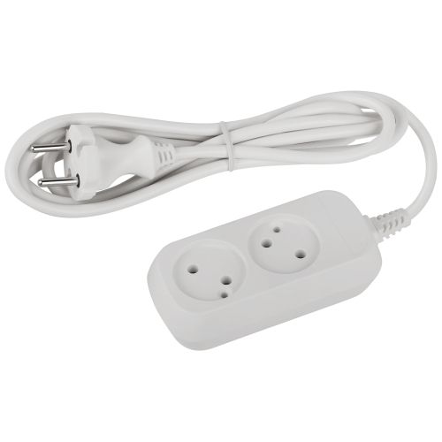 Удлинитель 2х1.5м без заземл. ПВС 2х0.75 UDL-10-215 Greenline Эра Б0065055