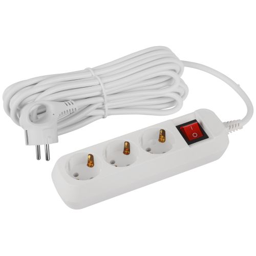 Удлинитель 3х7м с заземл. с выкл. ПВС 3х1 UDL-16-370-ES Greenline Эра Б0065012