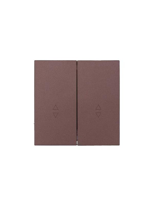 Выключатель проходной 2-кл. СП ZIMA IP20 10А безвинт. зажим шоколад LEZARD 704-7388-106QC