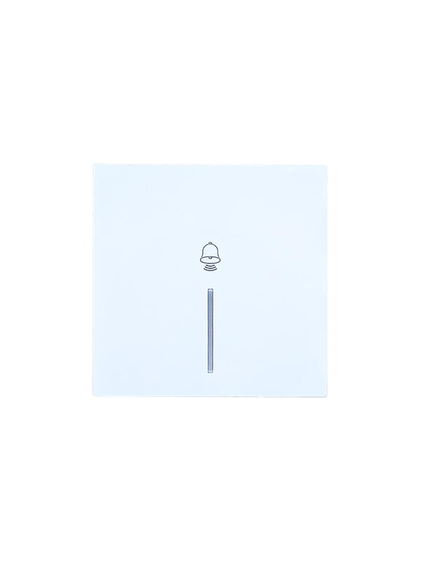 Кнопка звонка с индик. СП ZIMA IP20 безвинт. зажим бел. LEZARD 704-0288-108QC