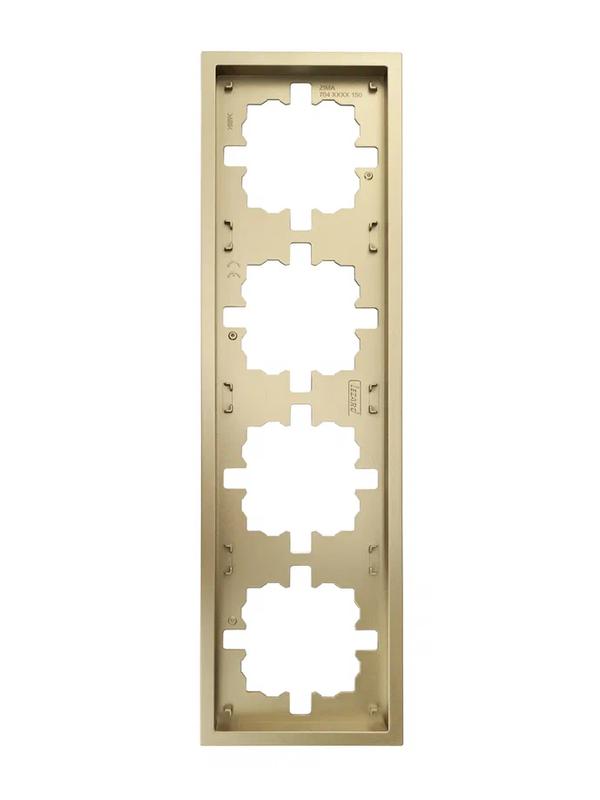 Рамка 4-мест. горизонт. ZIMA зол. LEZARD 704-3600-149