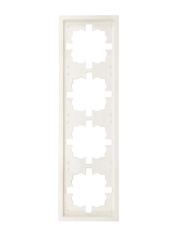 Рамка 4-мест. горизонт. ZIMA слон. кость LEZARD 704-9000-149