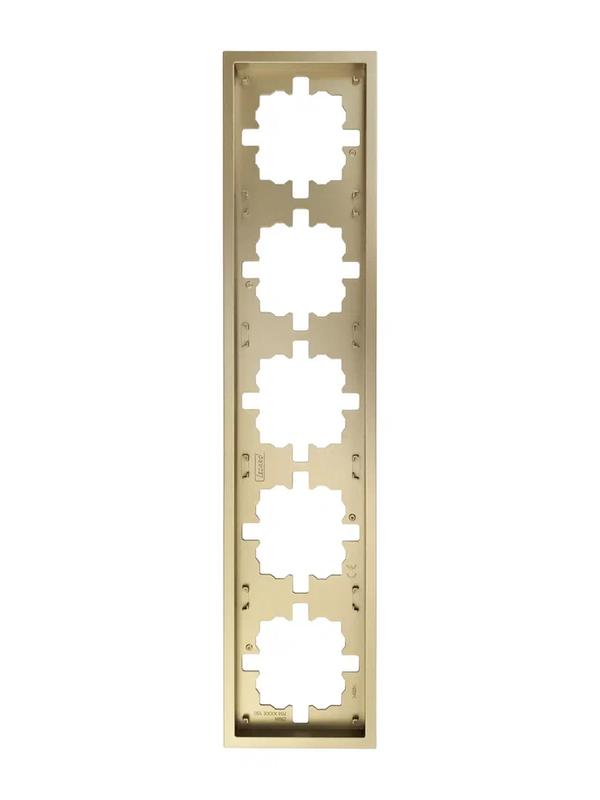 Рамка 5-мест. горизонт. ZIMA зол. LEZARD 704-3600-150
