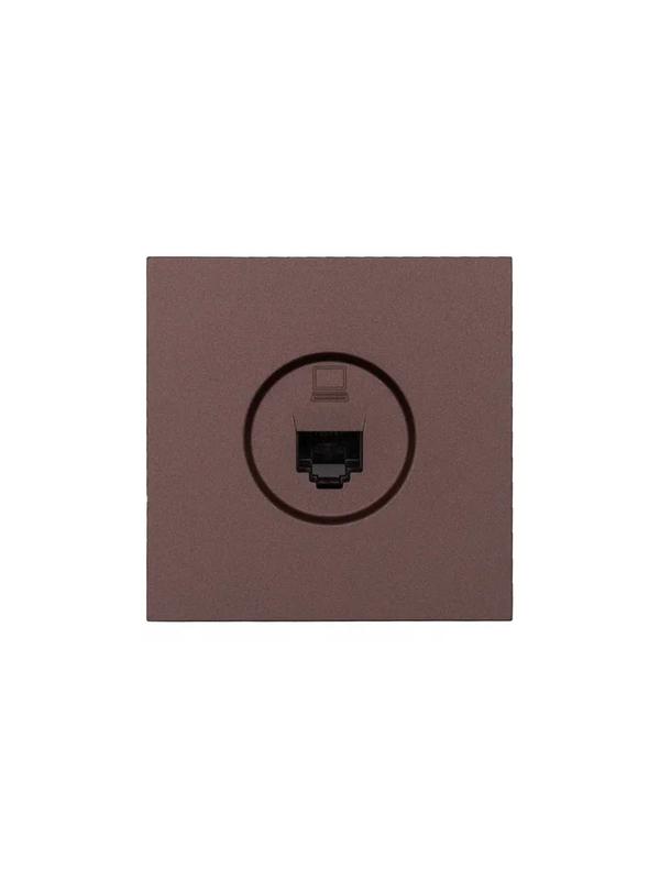 Розетка компьютерная 1-мест. СП ZIMA IP20 шоколад LEZARD 704-7388-139