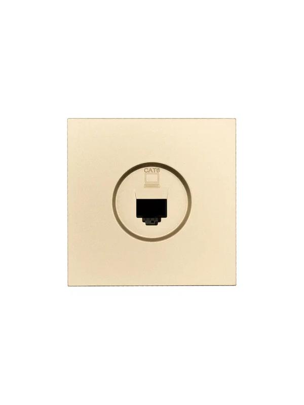 Розетка компьютерная 1-мест. СП ZIMA IP20 зол. LEZARD 704-3688-140