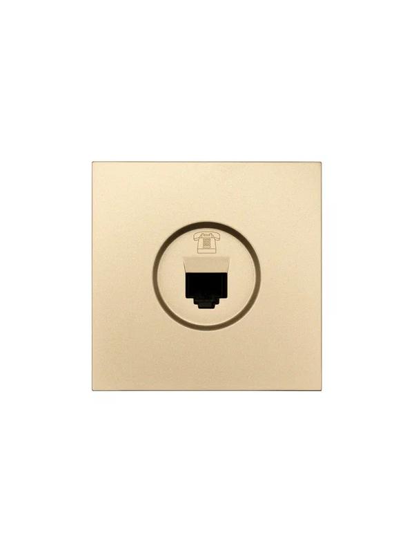 Розетка телефонная евро СП ZIMA IP20 зол. LEZARD 704-3688-137