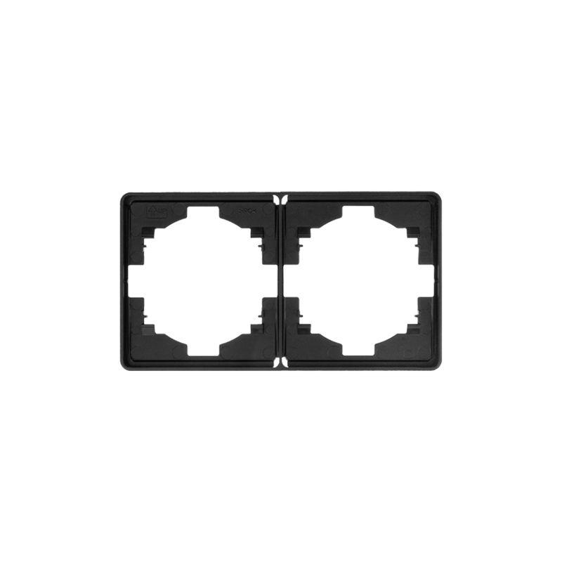 Рамка 2-м ROUND MIELE оникс Kranz KR-78-0752-3