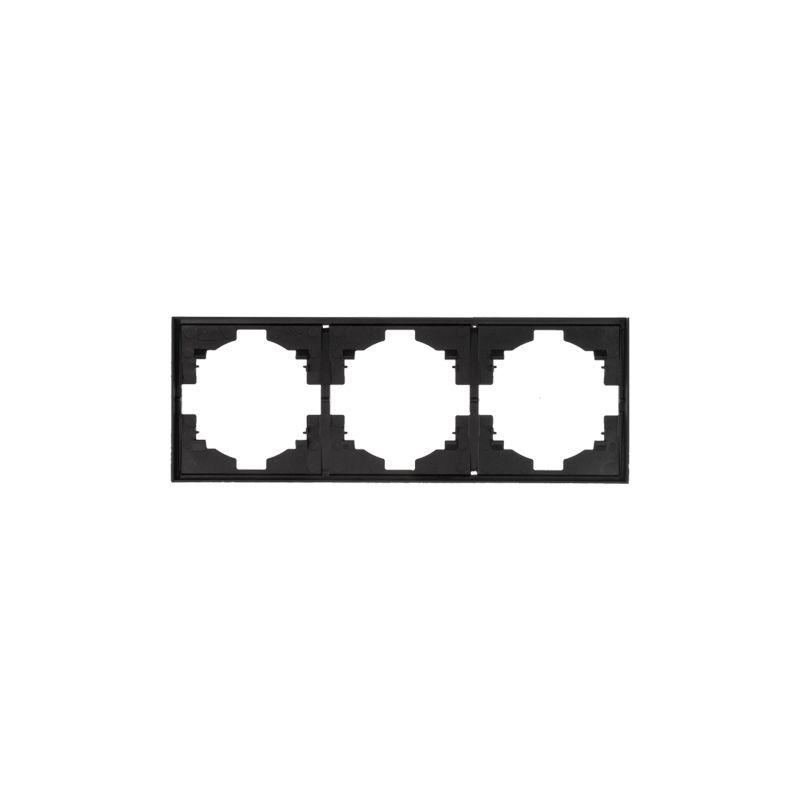 Рамка 3-м STRONG MIELE антрацит Kranz KR-78-0753-5